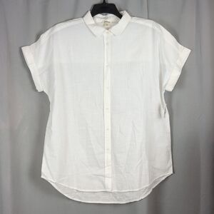Goodthreads Women's White Button Down Shirt
